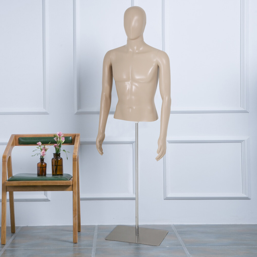 Male Mannequin Torso Dress Form Sewing Manikin 42-59 Inch Height Adjustable