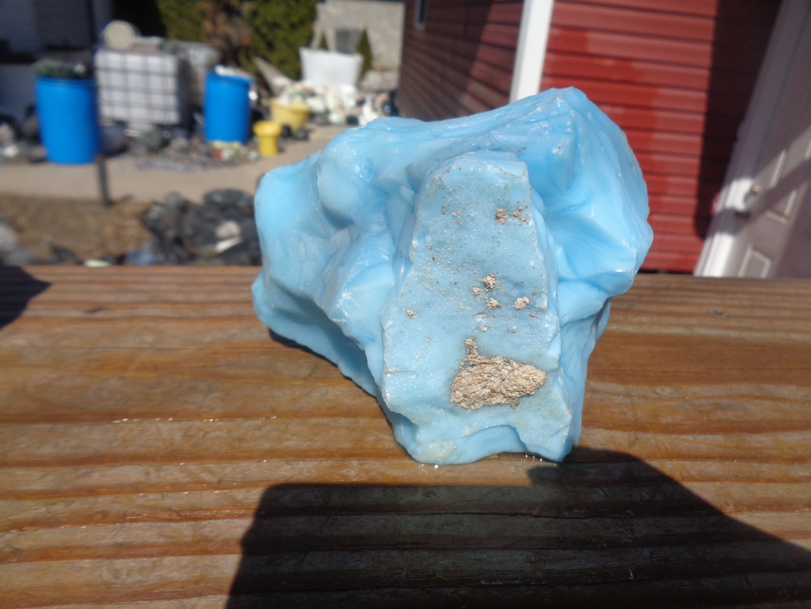 Glass Rock Slag Turquoise 1.8 lbs 45C Rocks Landscape Aquarium