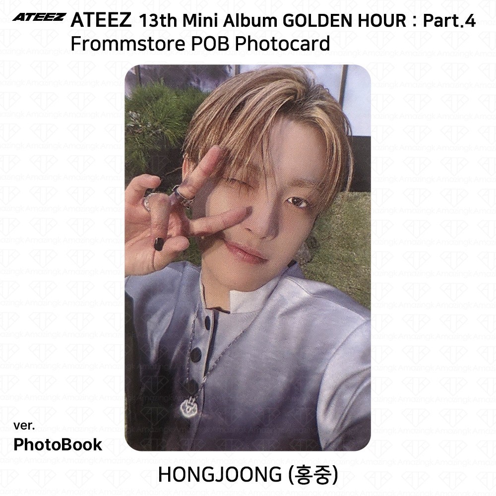 ATEEZ 13th Mini Album Golden Hour Part.4 FrommStore POB Photocard