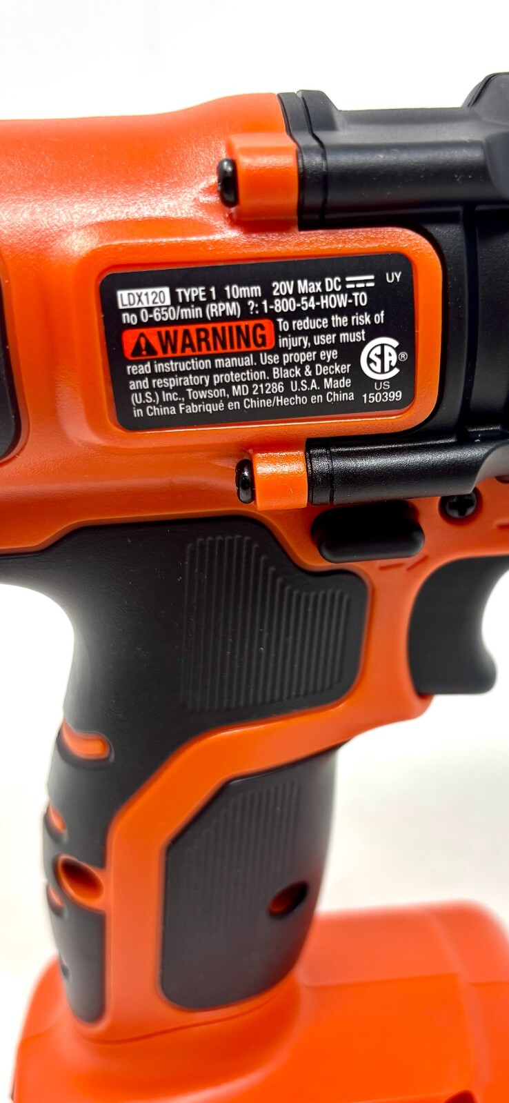 BLACK+DECKER LDX120 20V Max Lithium-Ion Cordless 3/8 inch *Drill Only