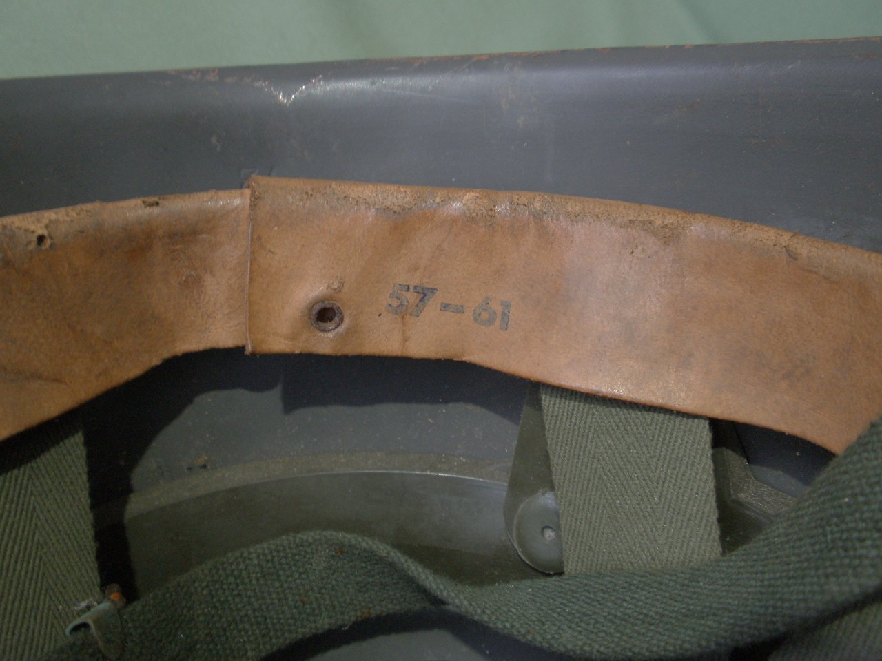 M-37 Sweden army helmet. Size 57-61. Liner & chinstrap.