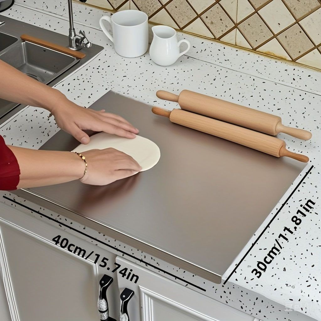 Stainless Steel Cutting Board for Kitchen, meat, vegetables tempering chocolate