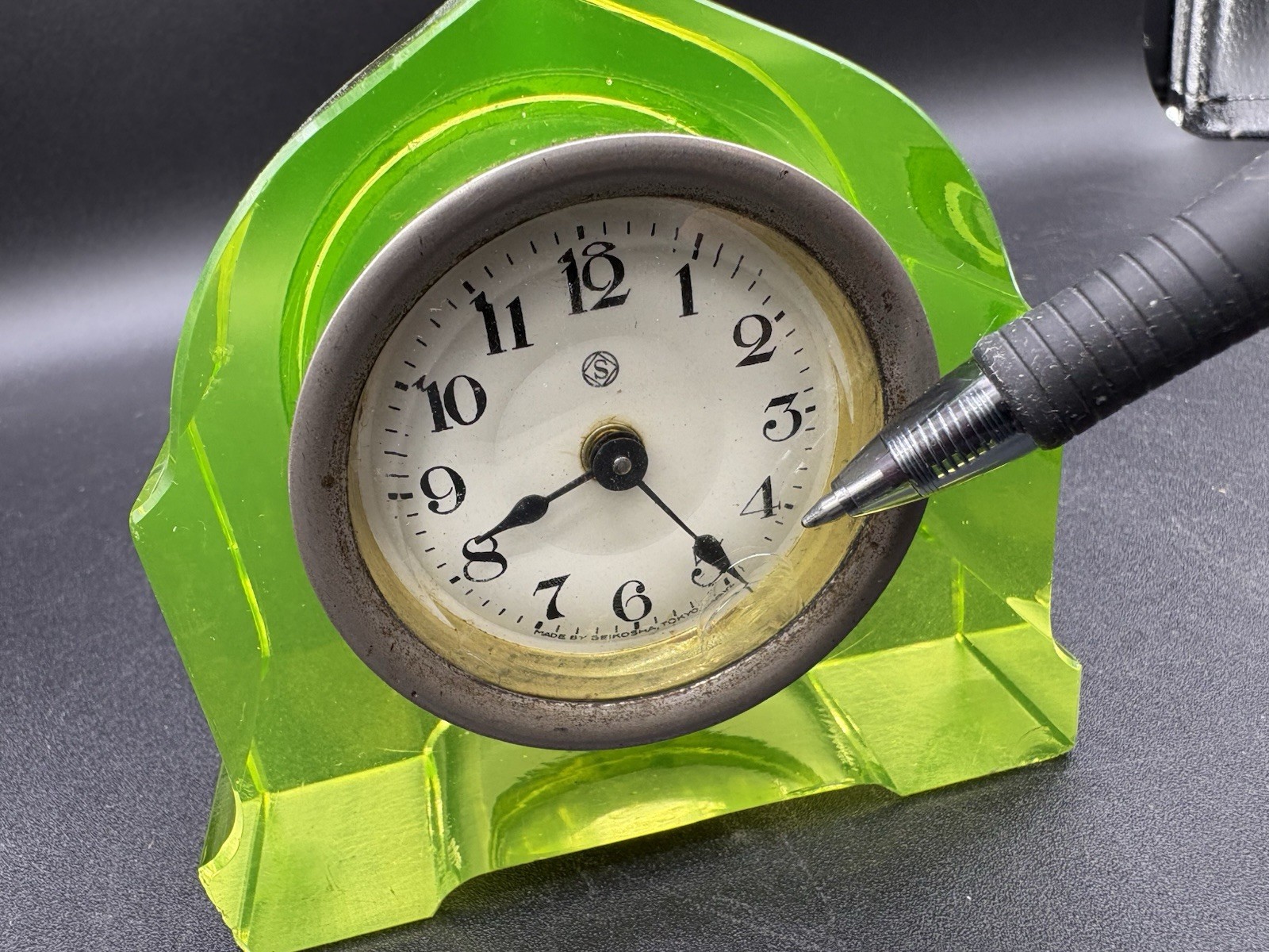 Uranium Glass Clock