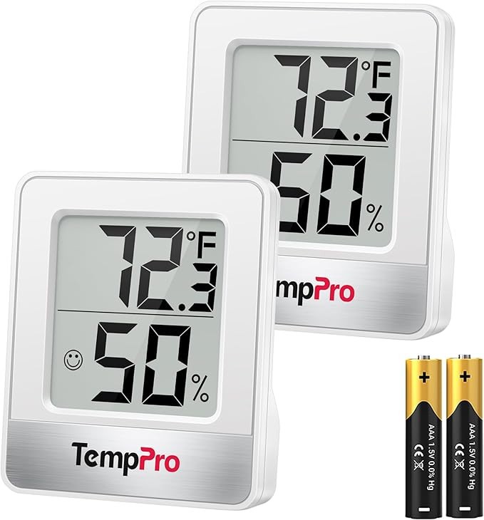 2PCS LCD Digital Indoor Thermometer Room Hygrometer Temperature Humidity Monitor