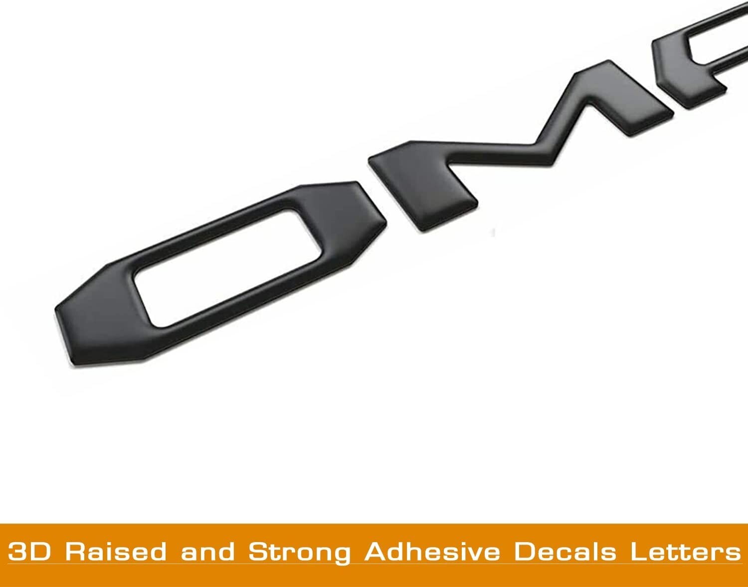 3D Tailgate Insert Letters Emblem For 2016-2023 Tacoma Rear Decals, Matte Black