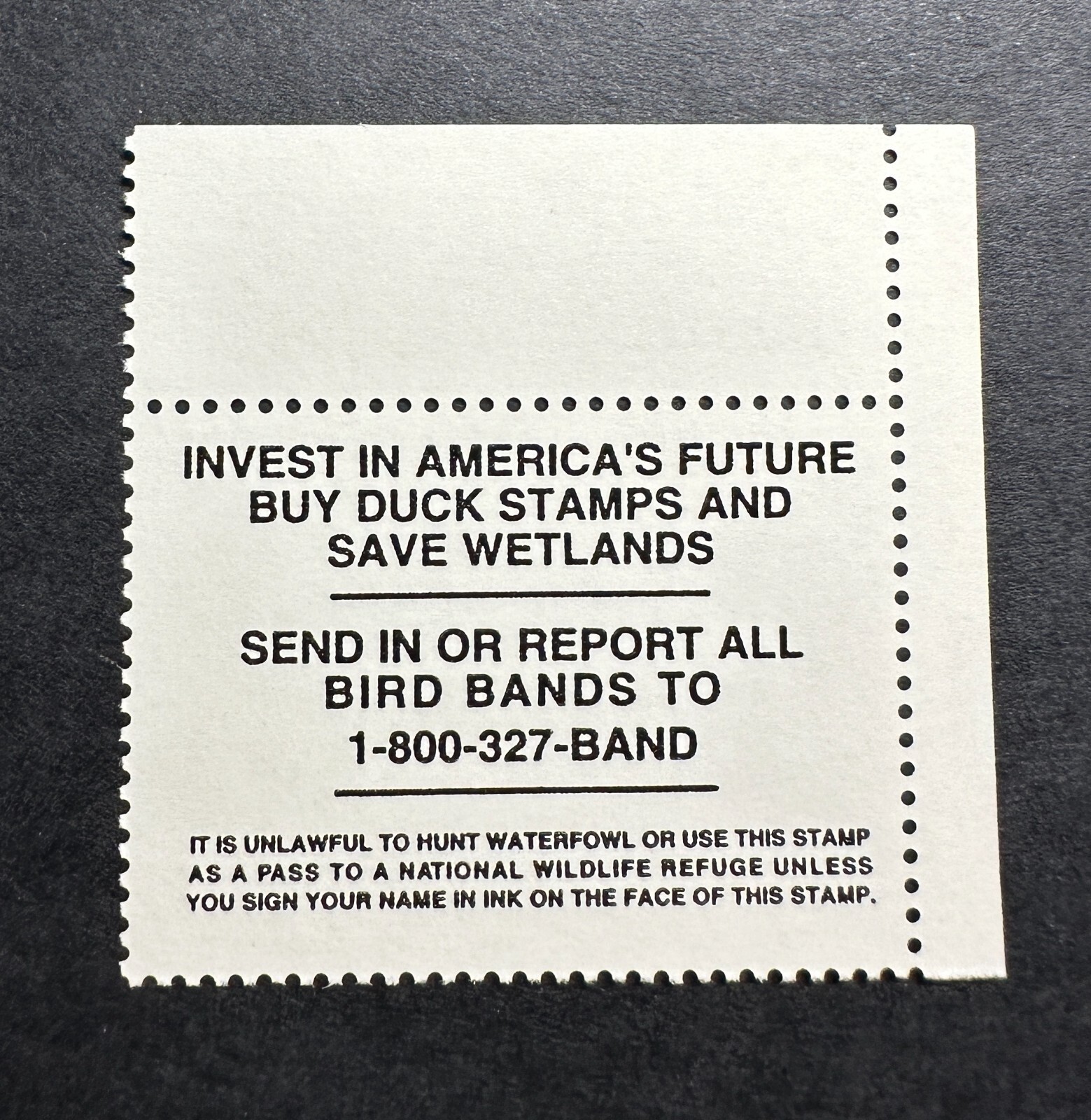 WTDstamps - #RW68 2001 Plate# - US Federal Duck Stamp - Mint OG NH