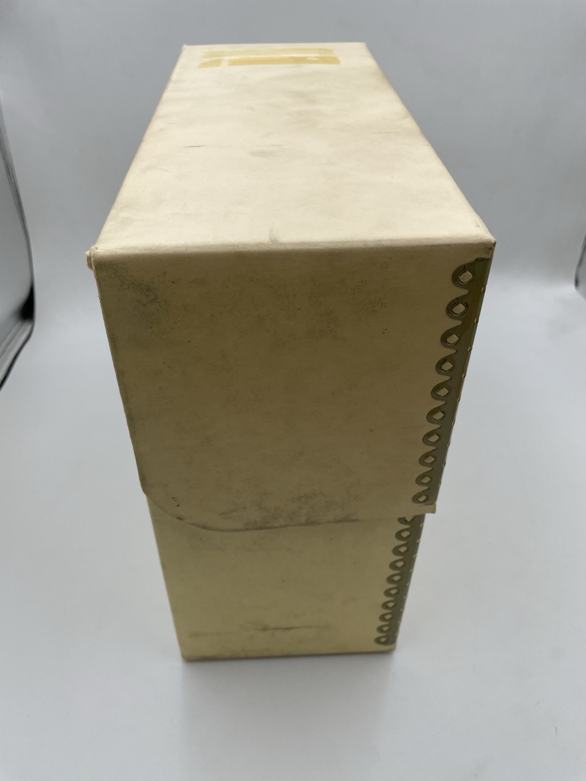 Vtg Archival Storage Box Metal Edge Archival Boxboard AcidFree 12.5x10.5x5