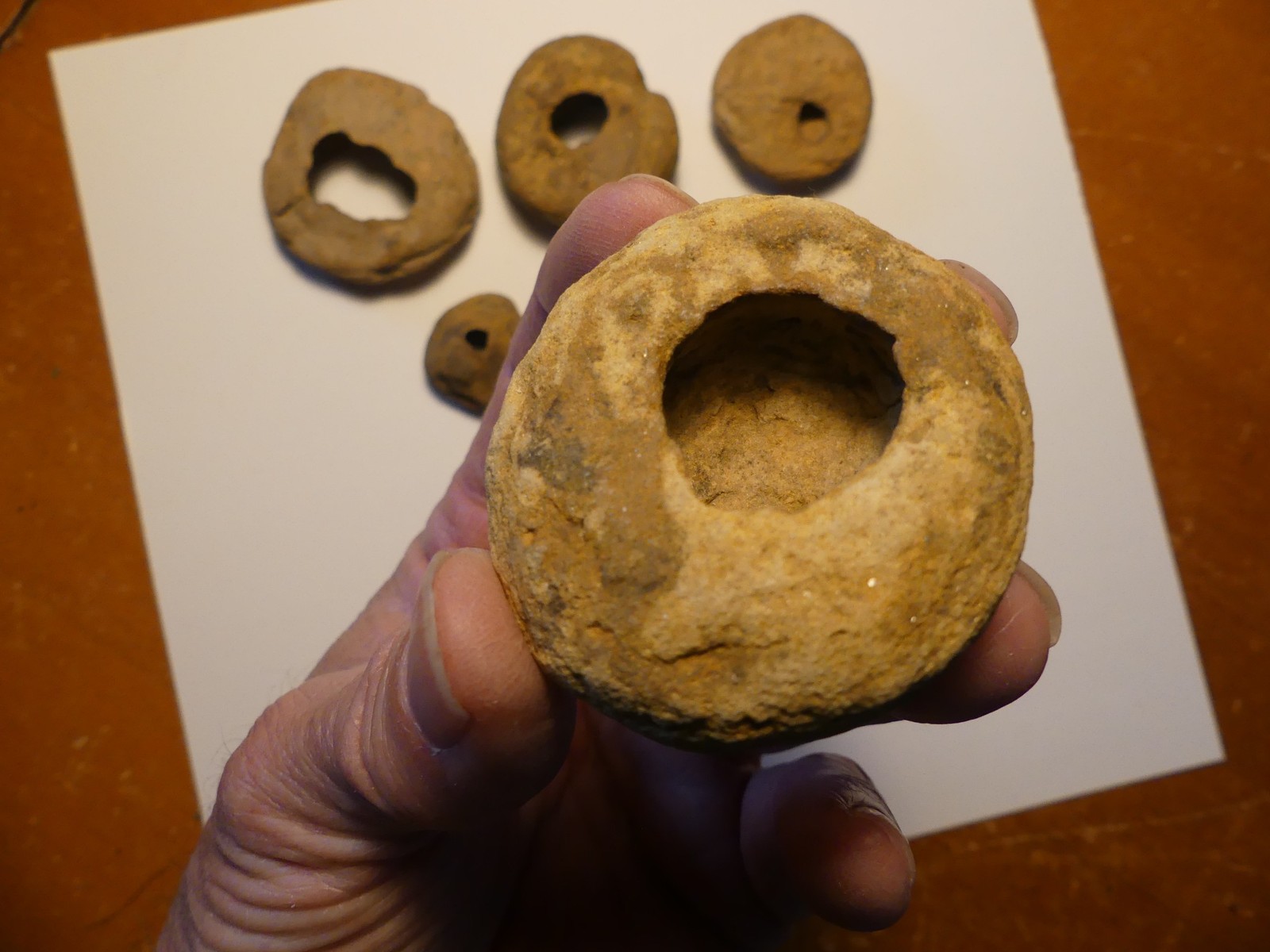 Natural Hagstone Collection – 6 Pieces – Naturally Holed Stones – Protection