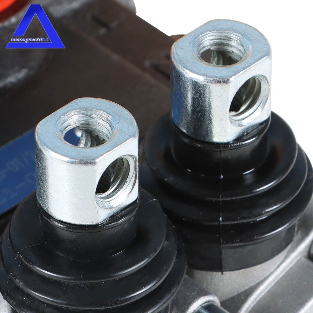 2 Spool Hydraulic Monoblock Double Acting Control Valve 11GPM SAE Ports 3625 PSI