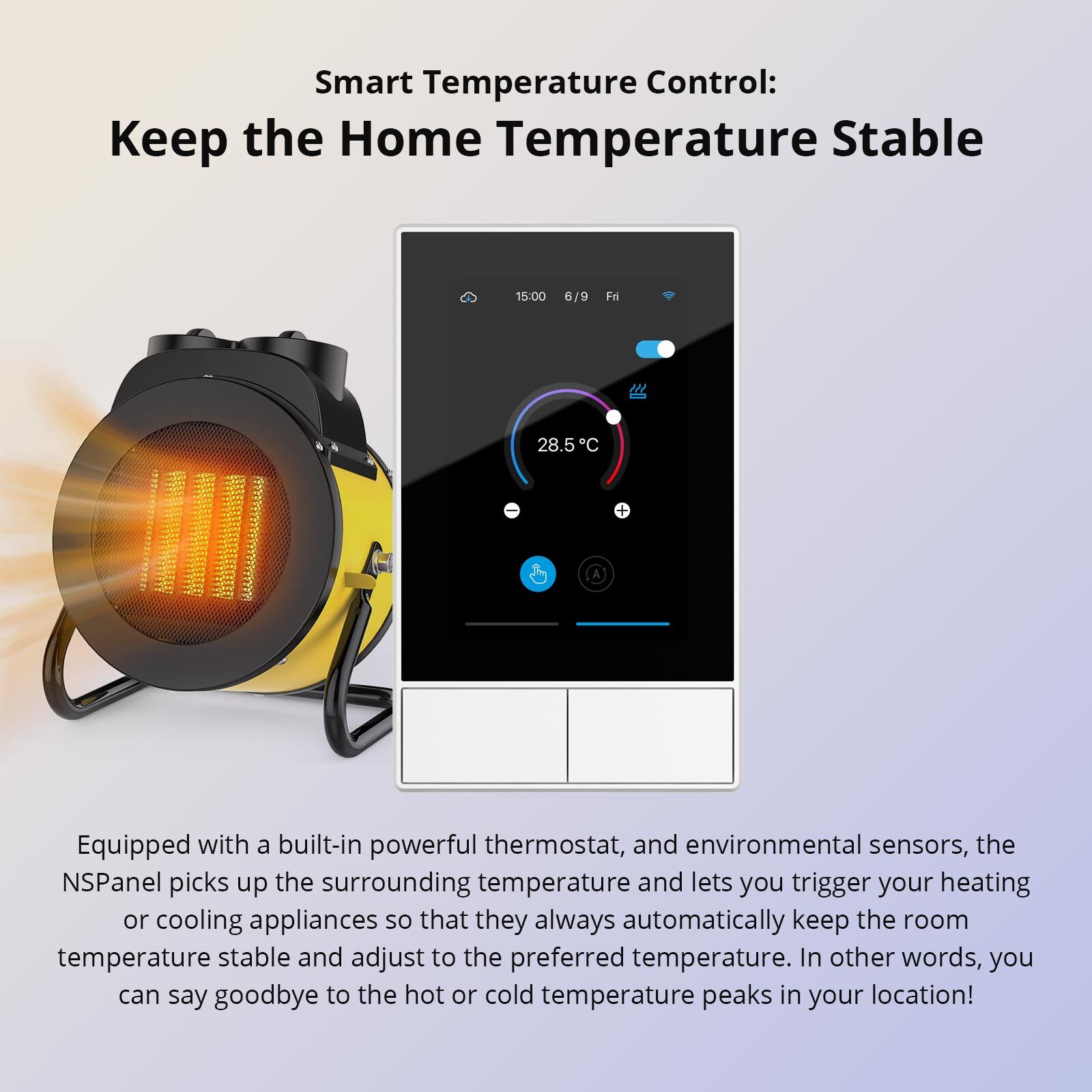 SONOFF NSPanel WiFi Smart Scene Wall Light Switch Touchscreen Smart Home Control