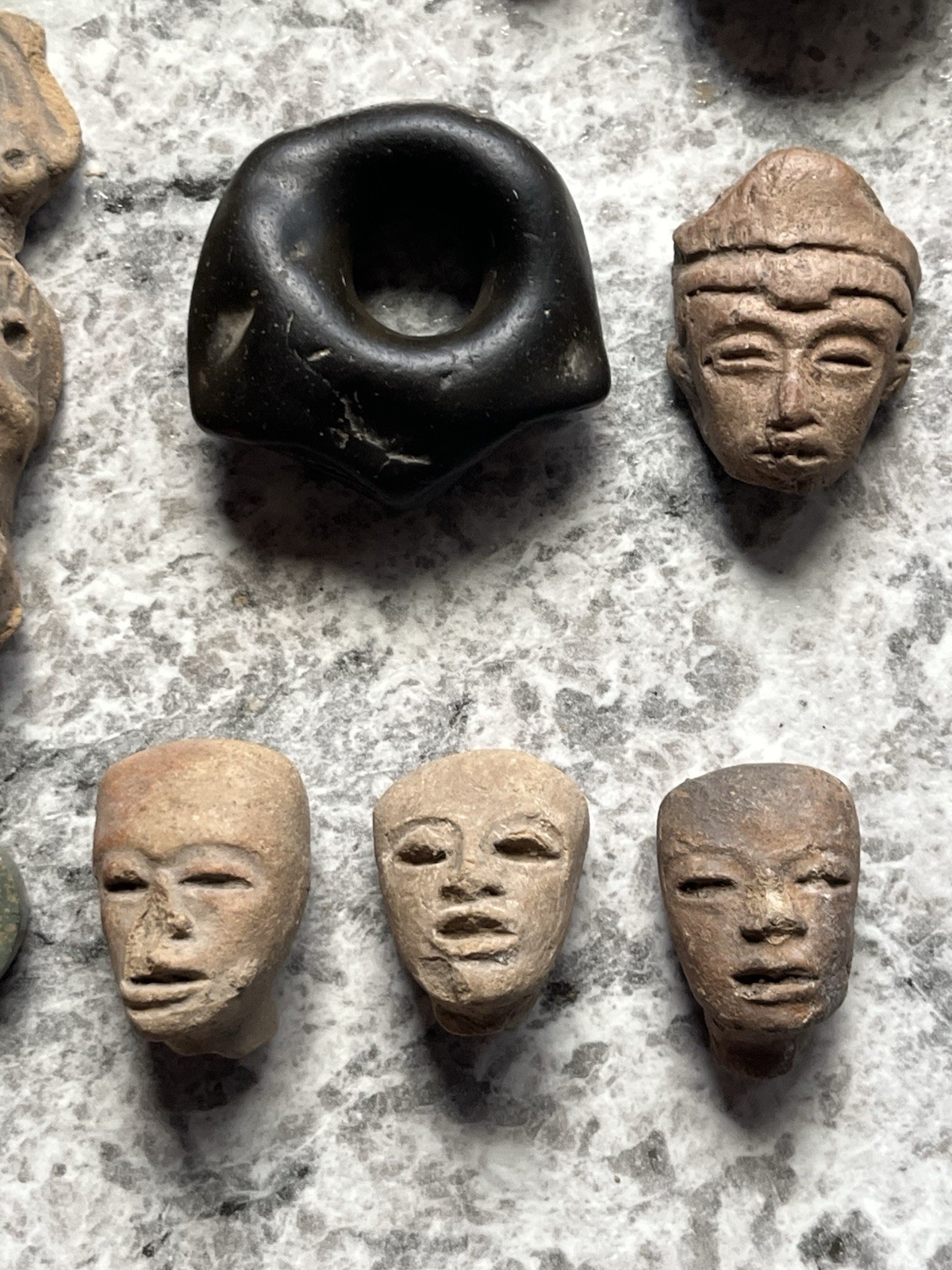 15 Teotihuacan Ancient Artifacts PreColumbian Pendant Figures Heads Beads Mayan