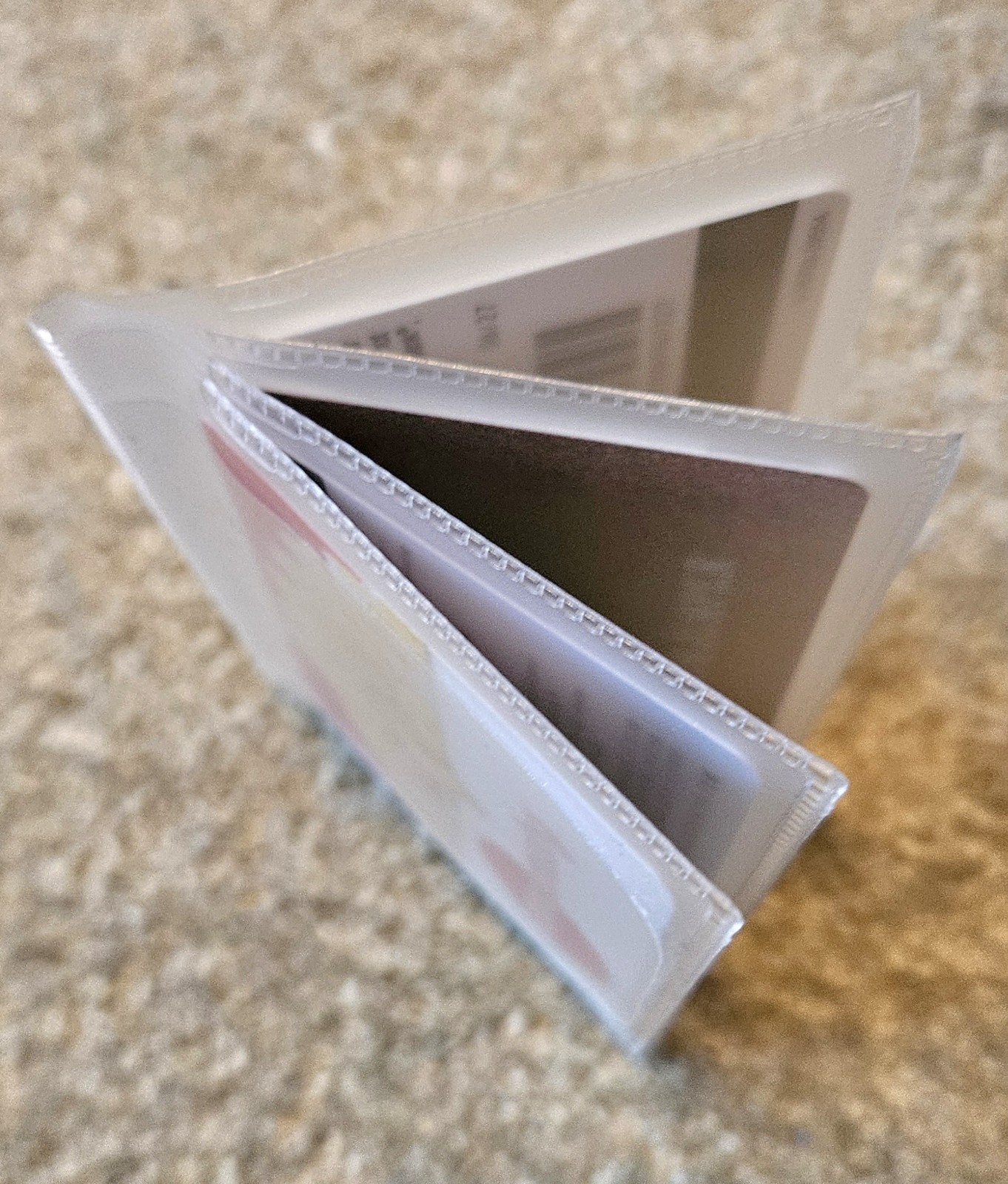 Wallet Insert For Pictures Or Credit Cards 4 Pockets Lot of 2