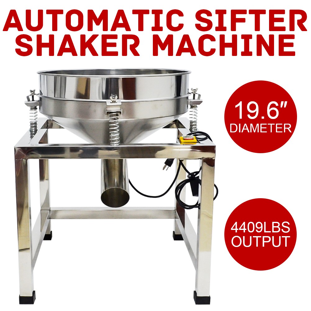 Large Automatic Sieve Shaker Sifter Machine 80 Mesh Screen 4409lbs Output