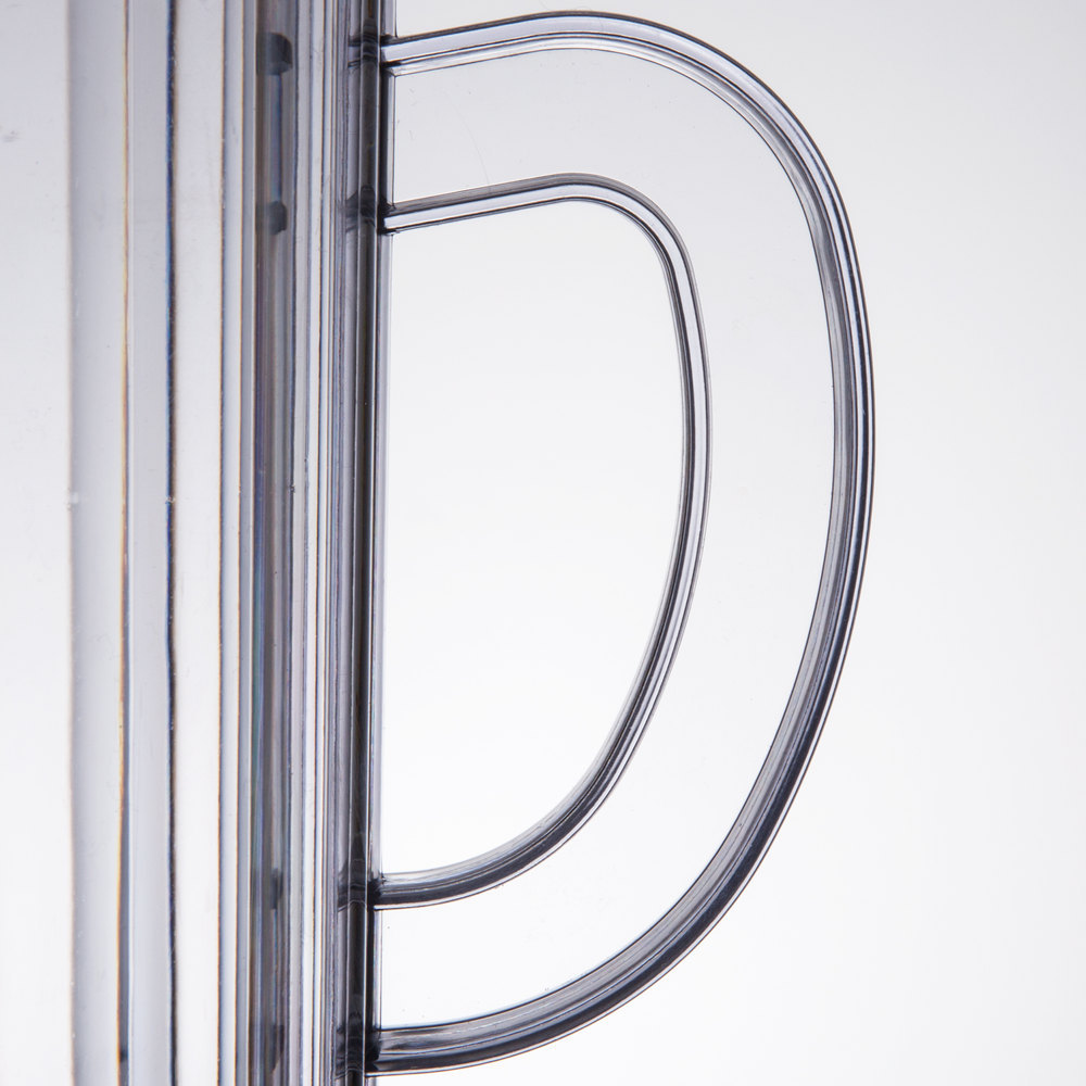 12 PACK Clear 60 Oz Plastic Round Bar Restaurant Beverage Serving Spout Pitchers