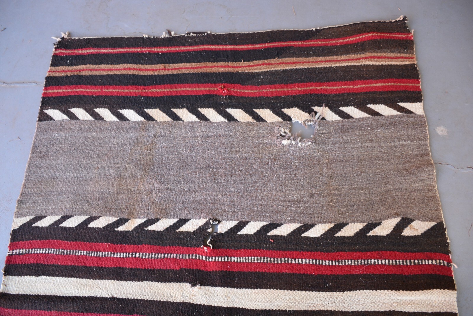 Old Navajo Transitional Banded Blanket