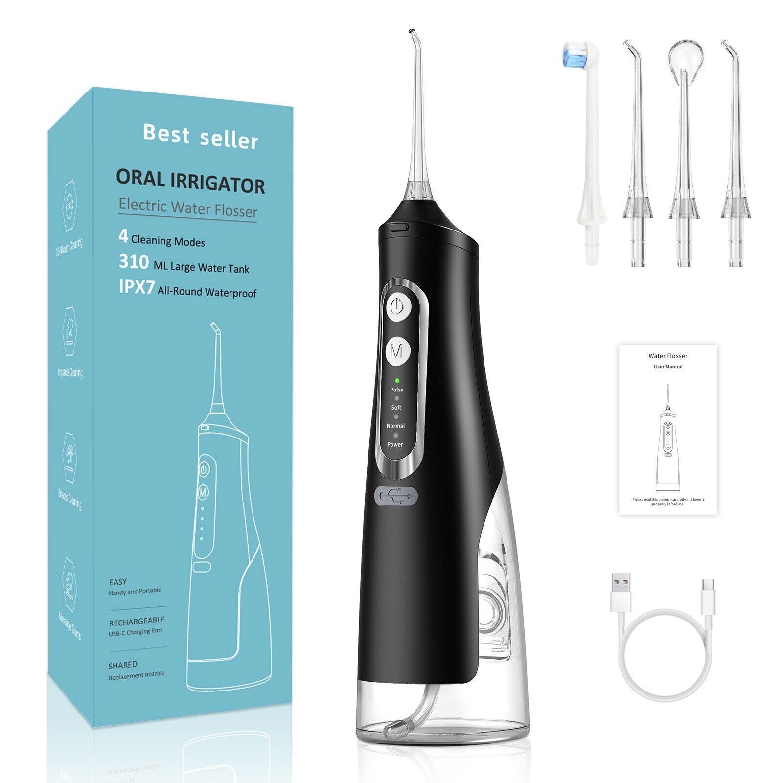 Cordless Water Flosser Dental Oral Irrigator Travel Teeth Cleaner Floss Pick NEW