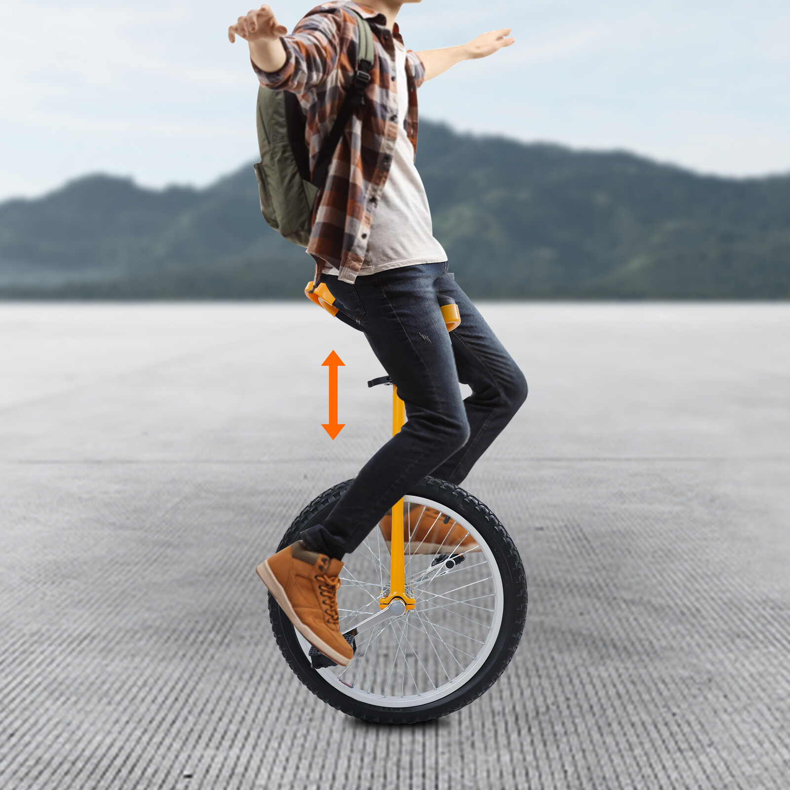 20 Inch Unicycle Adjustable Unicycle Height Outdoor Unicycle Outdoor Unicycle