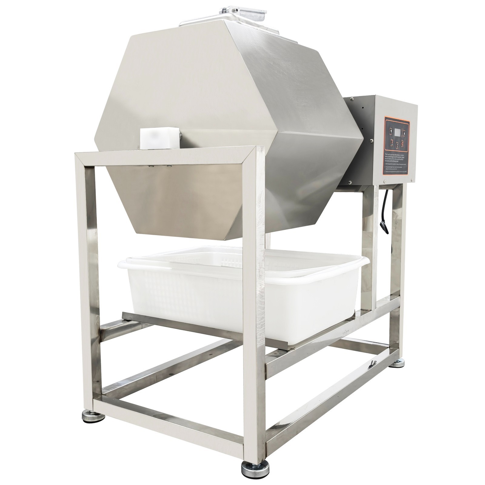 70L Commercial Meat Vegetable Tumbler Marinator Hexagonal Stainless Steel 110V