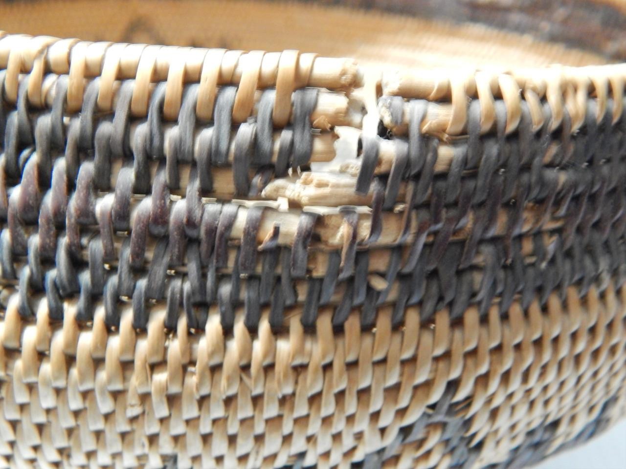 ANTIQUE HISTORIC 19th C. LARGE WASHOE CALIFORNIA INDIAN BASKET STORAGE BOWL b