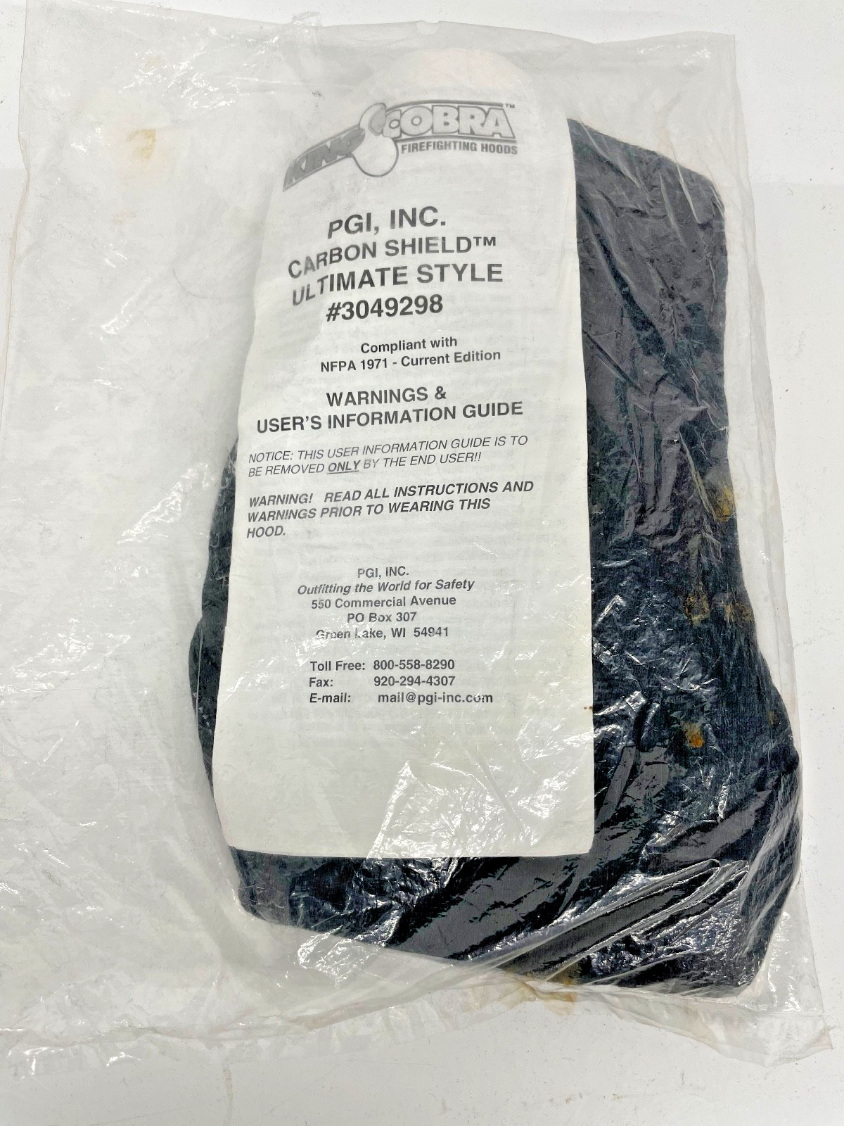 PGI COBRA™ ULTIMATE™ CARBON SHIELD™ FIREFIGHTING HOOD