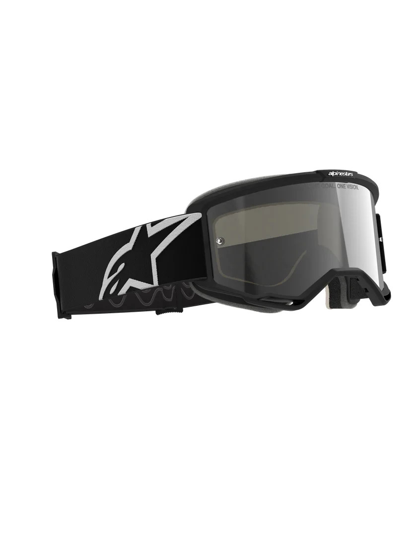 Alpinestars Vision 5 Corp MX ATV MTP Off Road Goggles Black/Silver Mirror Lens