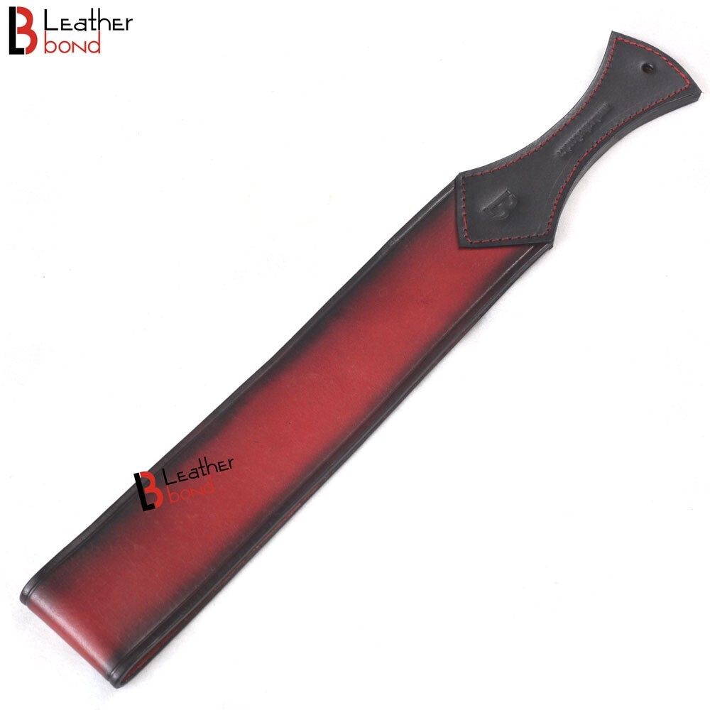 Real Cowhide Saddle Leather Spanking BDSM Paddle Slapper Thick, Weighty & Sturdy