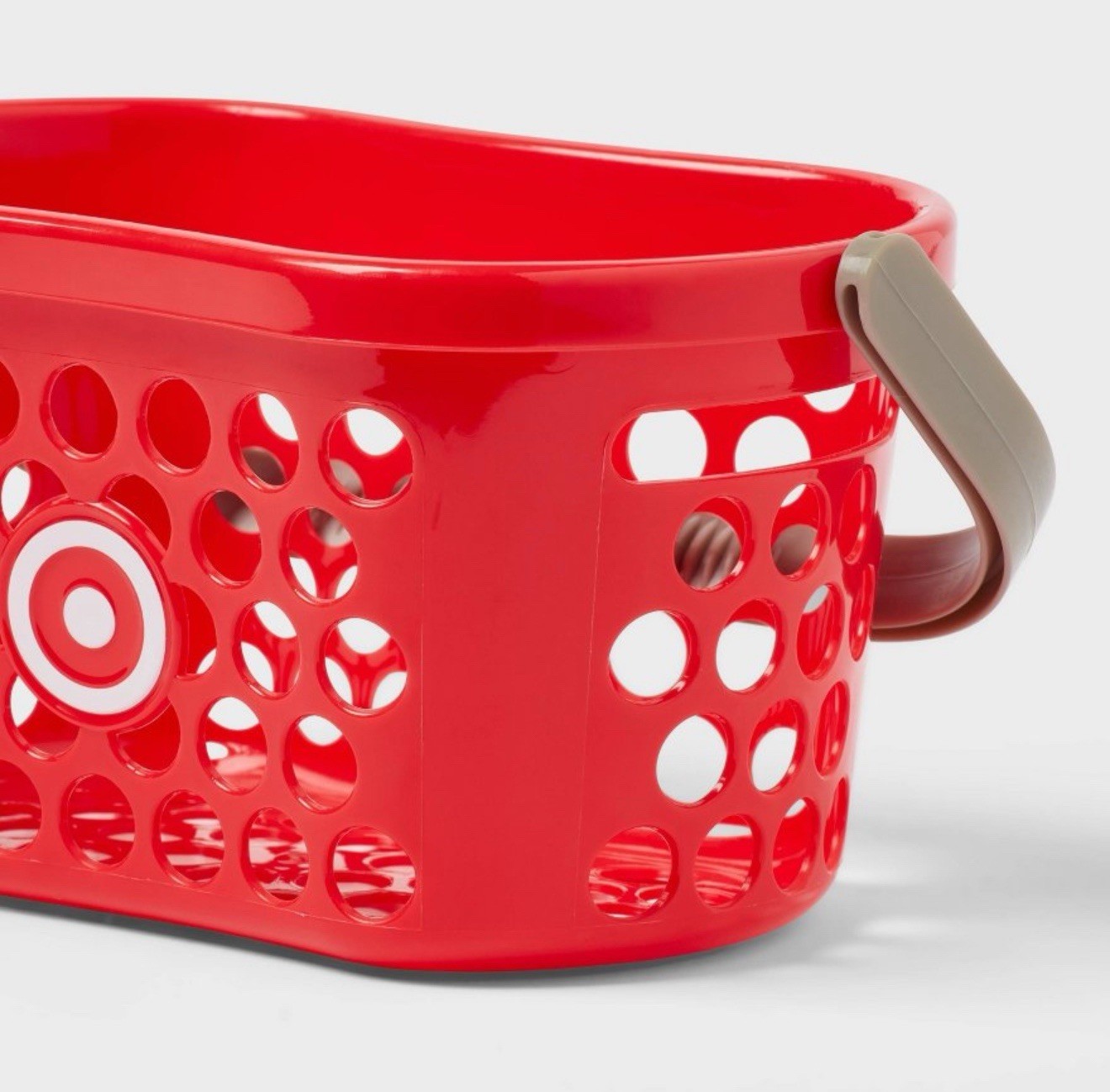 Target Mini Toy Shopping Handheld Basket Pretend Play Bullseye Logo Spritz NEW
