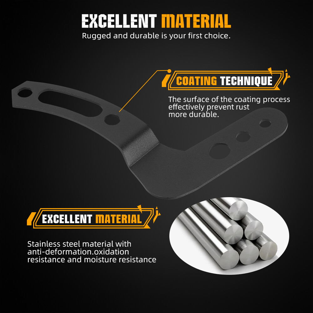 Roof 32" LED Light Bar Mount Brackets + 3'' Pods Kit For Polaris RZR XP 1000 900