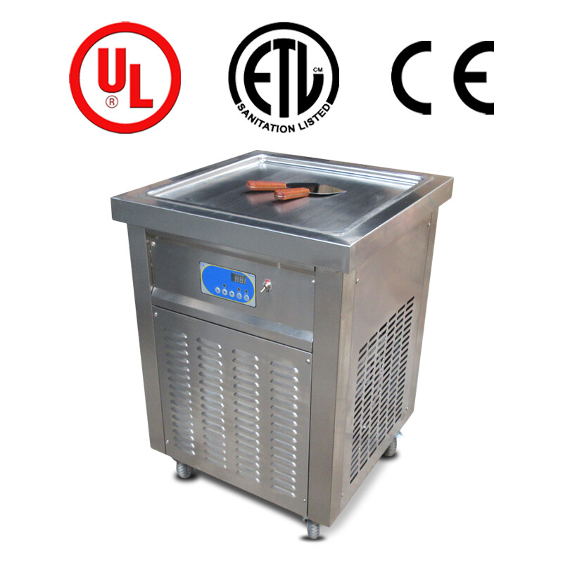 USA 110V Kolice ETL Commercial square pan fried ice ceram machine