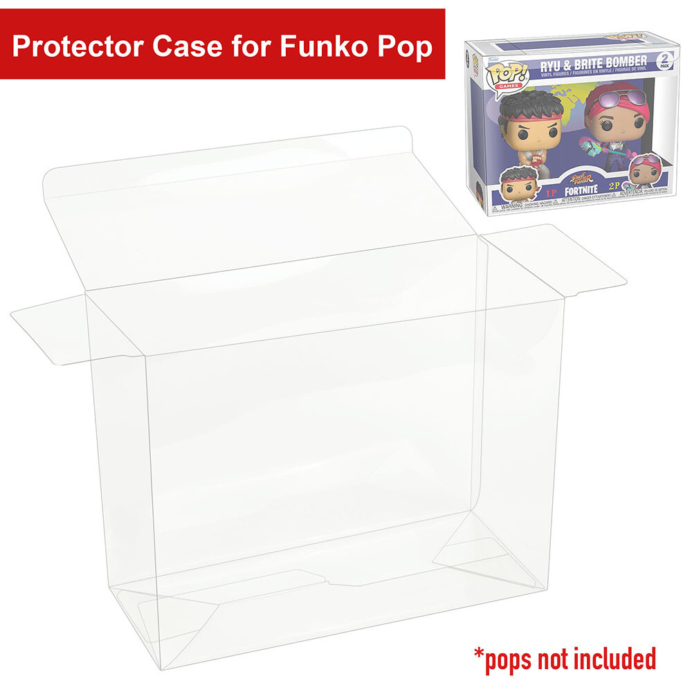 Lot 1 2 5 10 20 50 100 200 Pop Protector For 2-Pack Funko POP! Figures Case