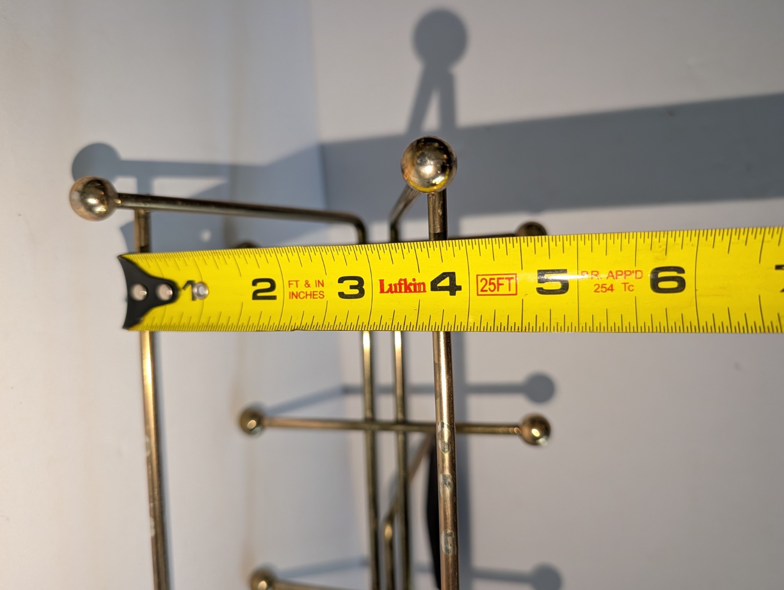 Vtg Wire Metal Caddy ONLY Rack Beverage Holder Mid Century MCM 8 Glasses