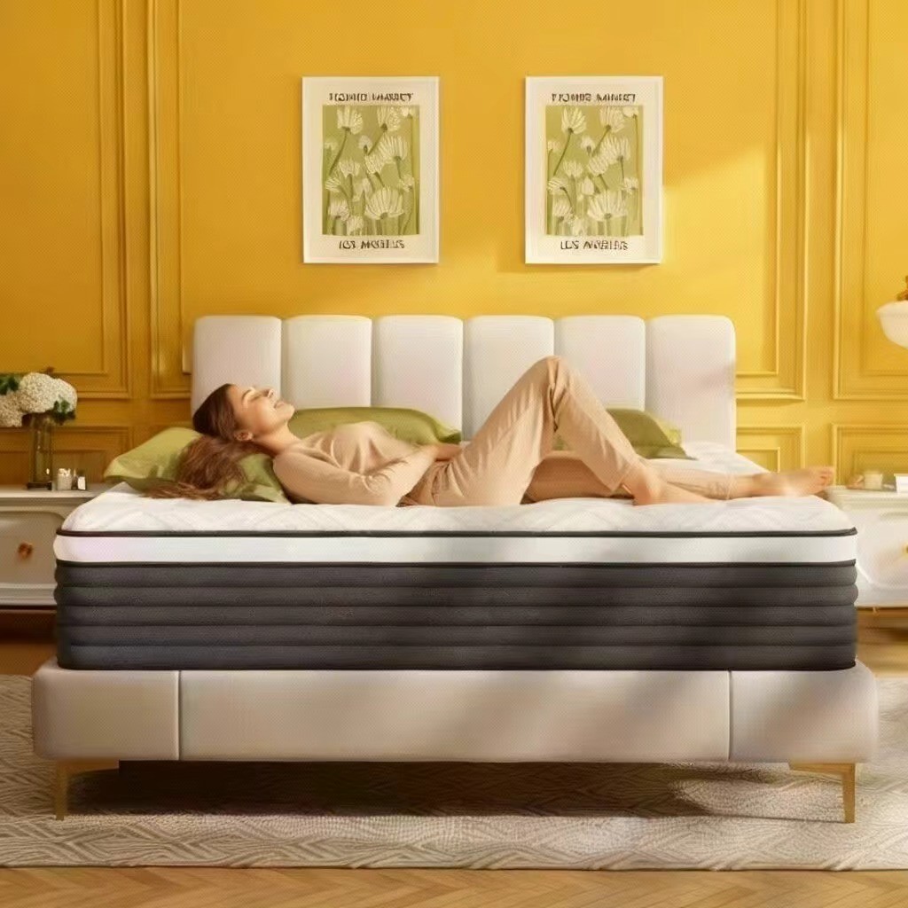 12" Queen Memory Foam Hybrid Mattress Medium Firm Bed in a Box Pressure Relief