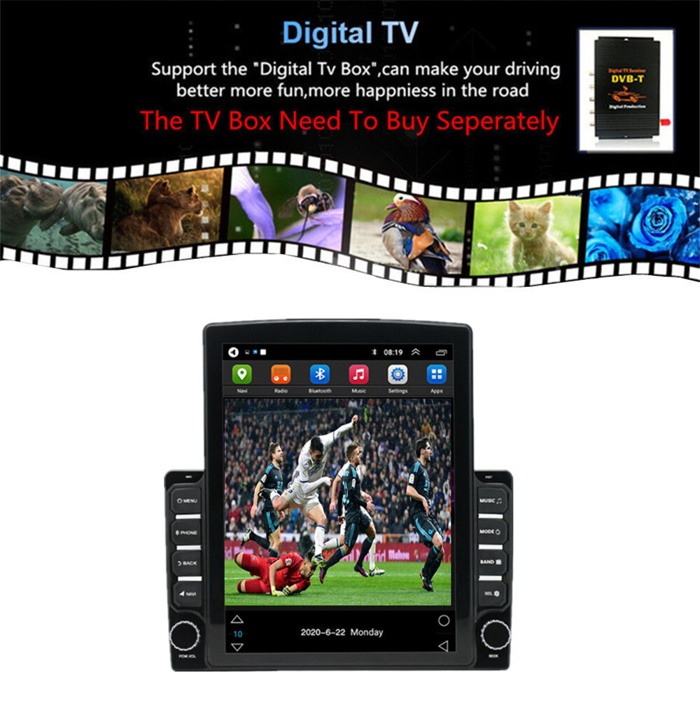 Car Stereo Radio For Apple Carplay Fit For Dodge RAM 1500 2500 2013-2019 GPS BT