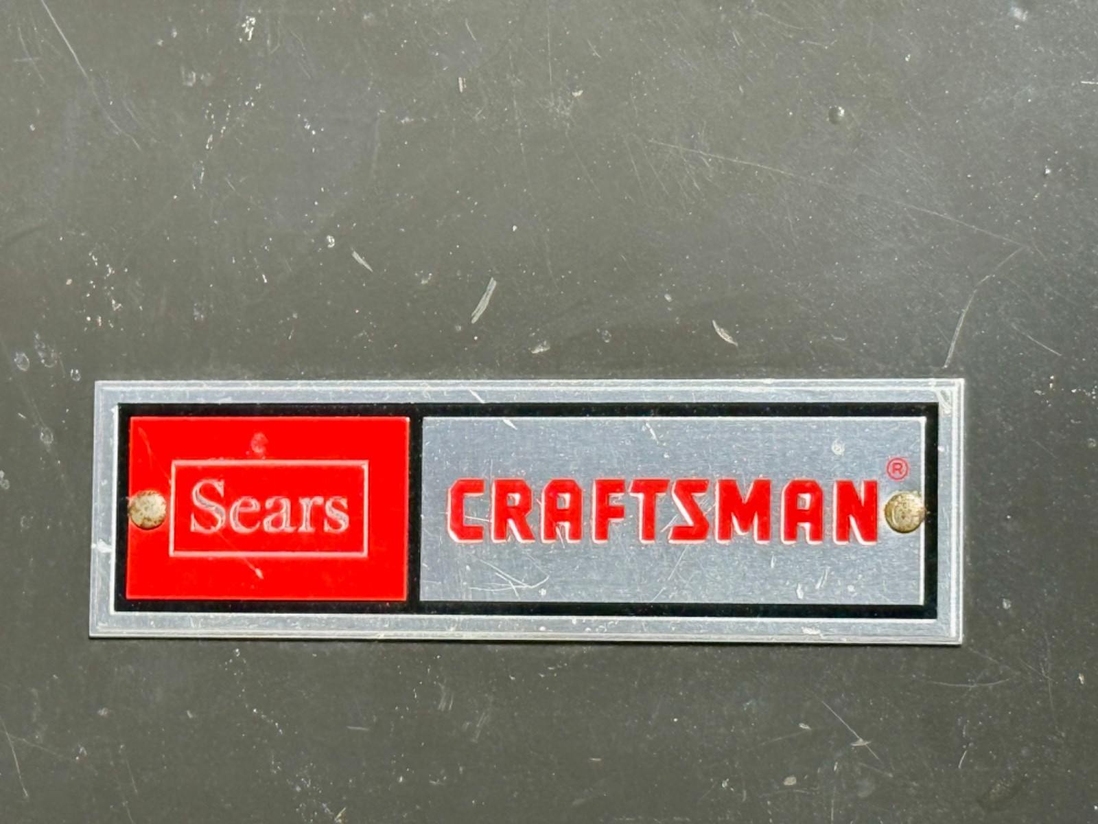 Vintage 1979 Sears Craftsman Mechanic's metal 10-Drawer Top Tool Chest w/ Tray