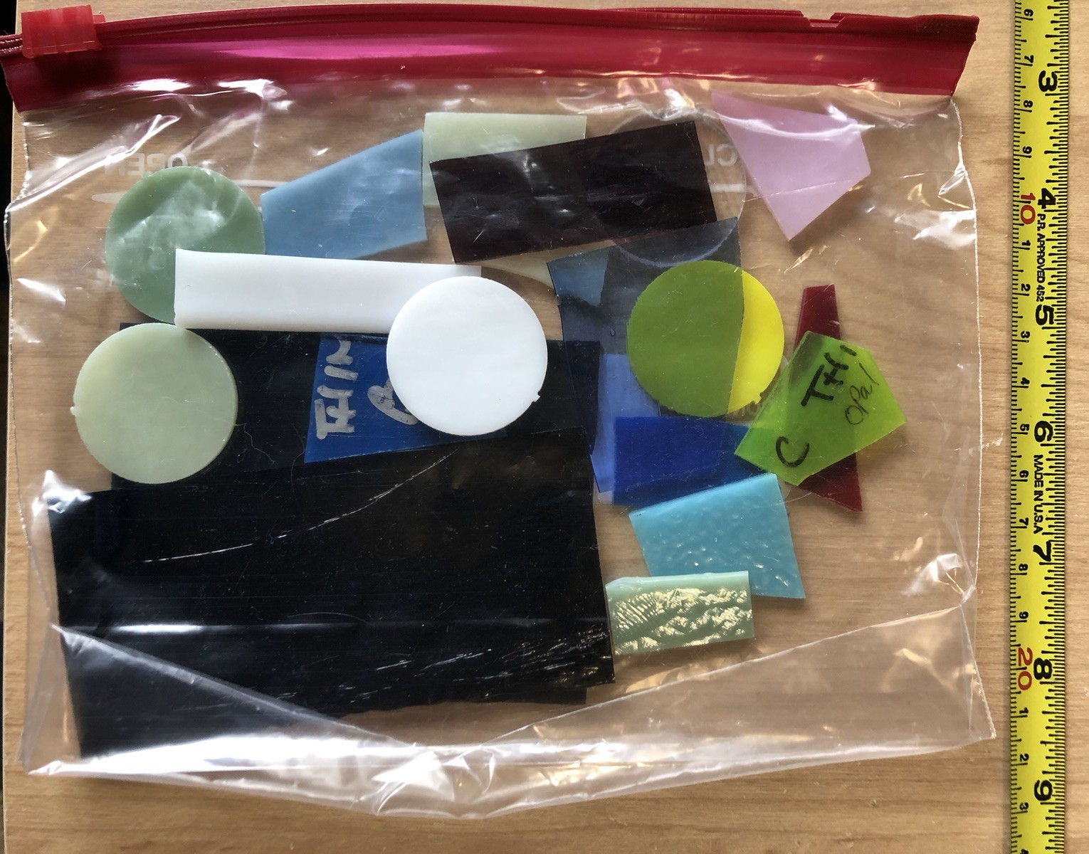 Bullseye COE90 Scrap Stringer-Confetti-Frit&More: Fusing Starter Mega Pack:Used