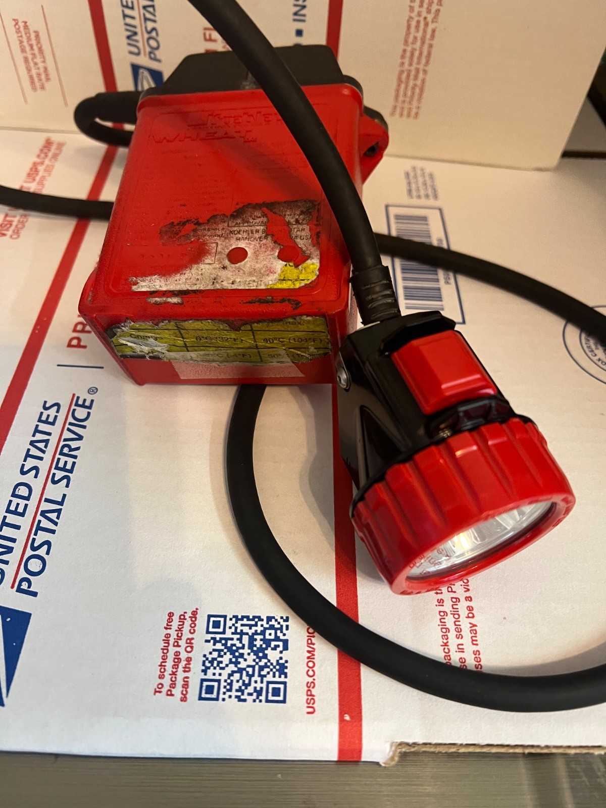 NEW Koehler Mfg Wheat LED Electric Lithium MINERS HEAD LAMP