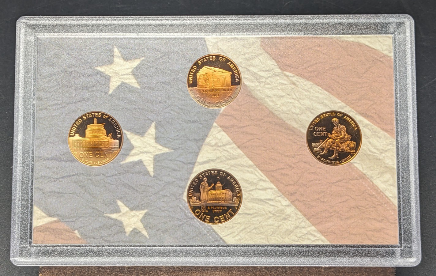 2009 S Lincoln Cent 4 Proof Coins US Mint Bicentennial Set (No Box/COA) See Pics