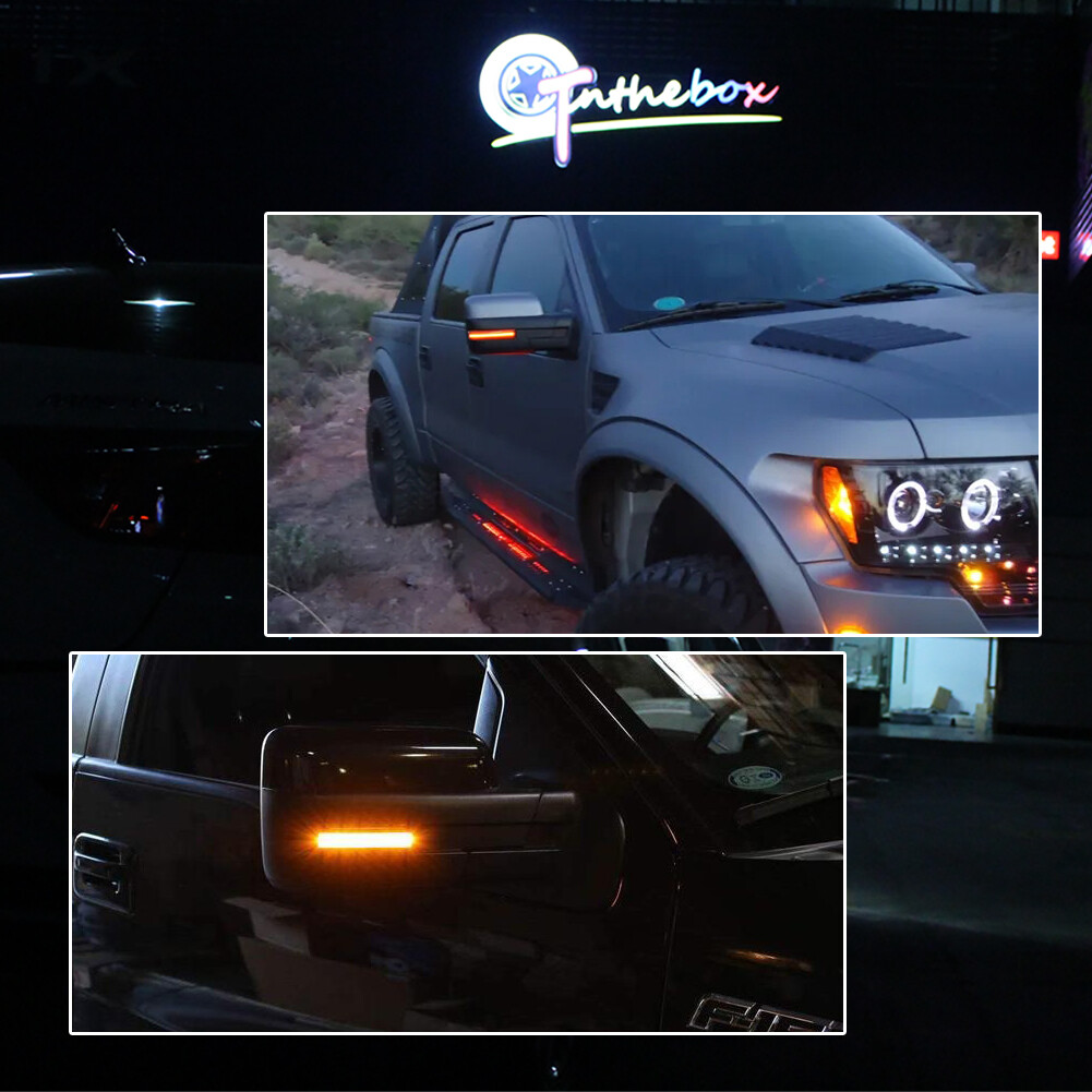 LED Side Mirror Sequential Turn Signal Light Lamp For Ford 2009-2014 F150 F-150