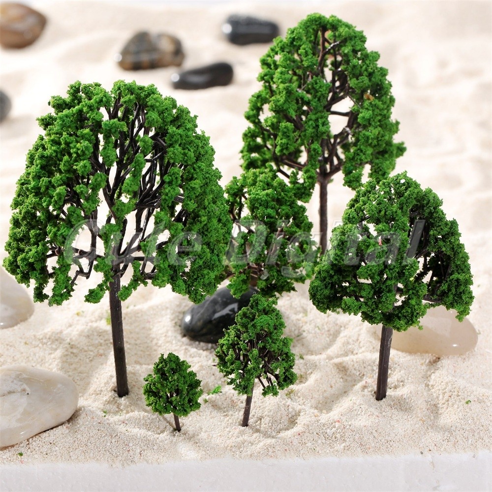 11pcs O Scale 1:50 Assorted Trees Model Train Garden Park Scenery Layout Diorama
