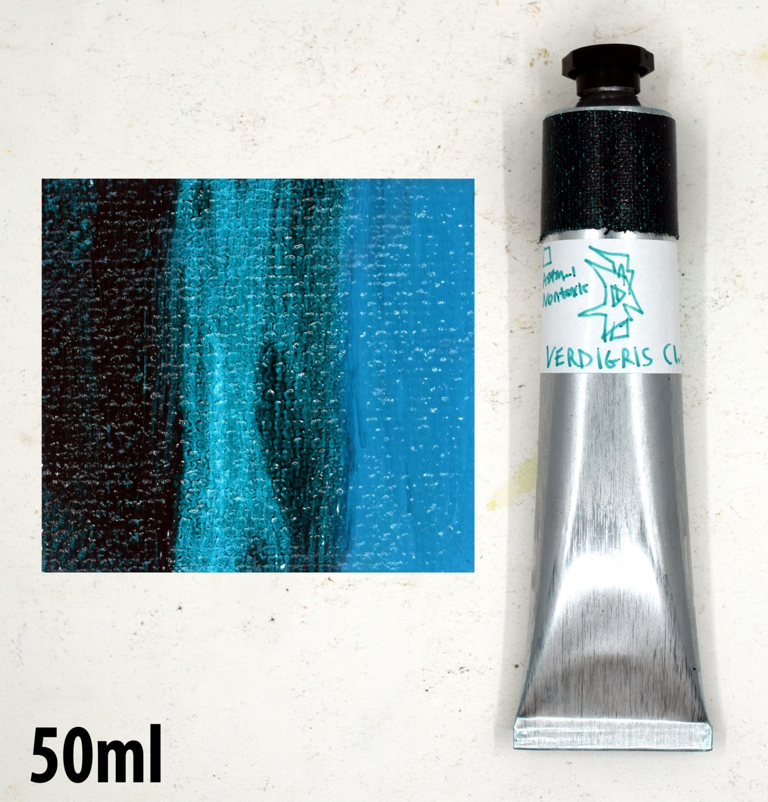 Verdigris (Hue) - Handmade Oil Paint - 50ml - LIMITED EDITION!