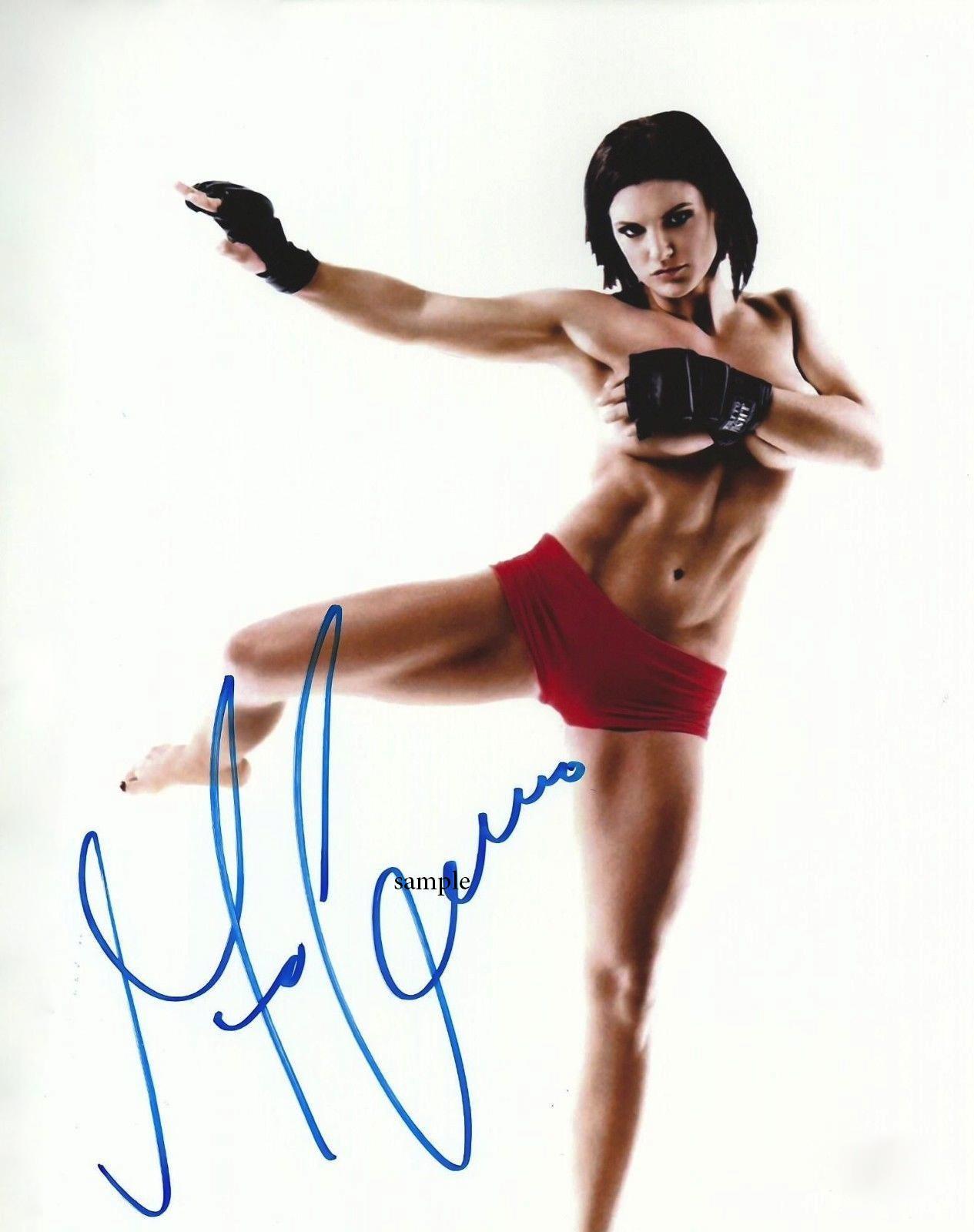 GINA CARANO REPRINT SIGNED 8X10 PHOTO AUTOGRAPHED CHRISTMAS GIFT MAN CAVE