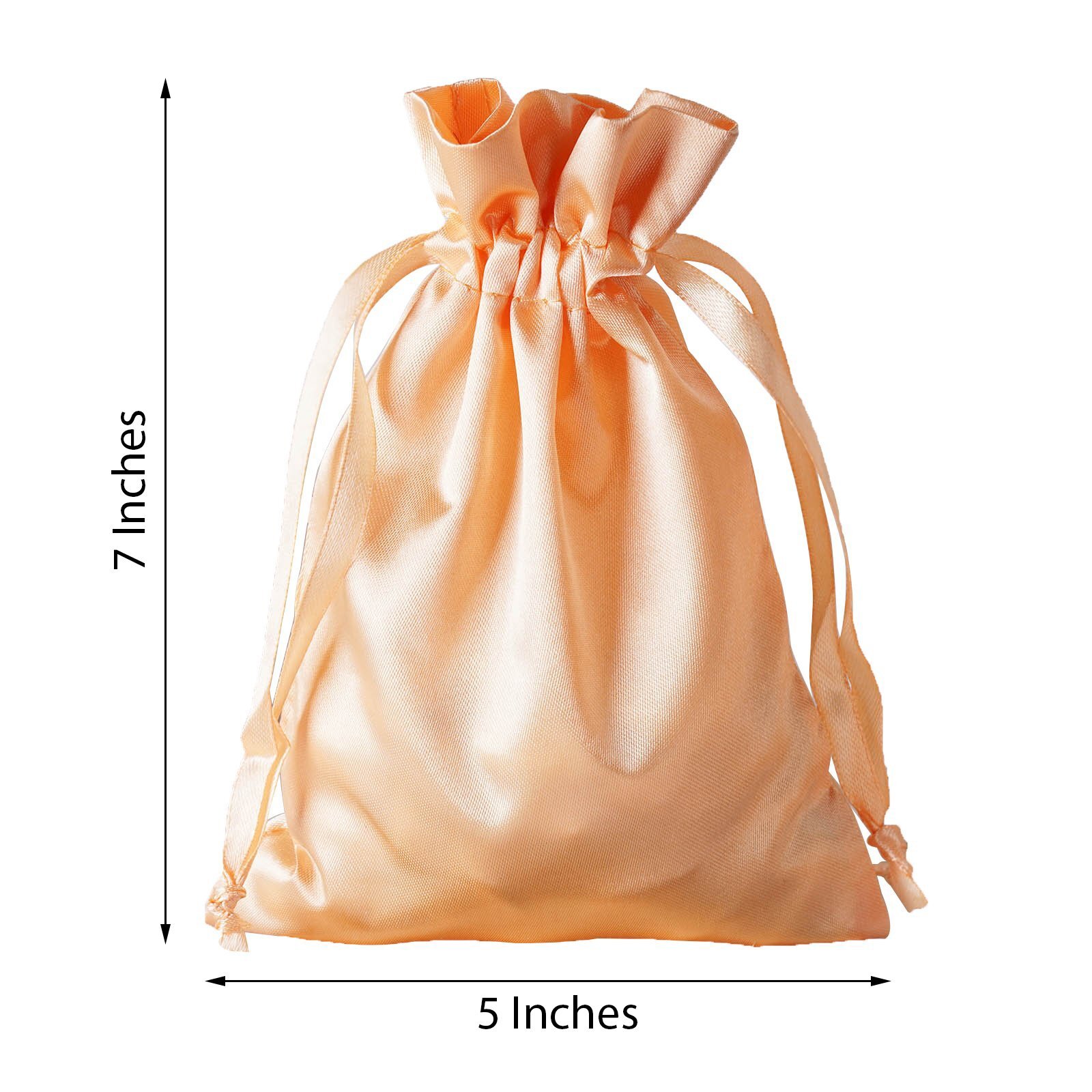 120 pcs 5x7" SATIN FAVOR BAGS Wedding Party Reception Gift Favors WHOLESALE Bulk