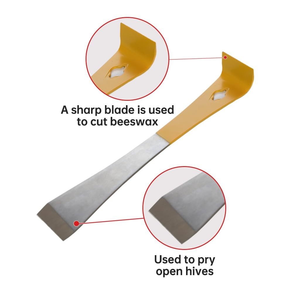 3PCS Stainless Steel Hive Scraper Tools - Beekeeping Equipment Bee Hive Hand