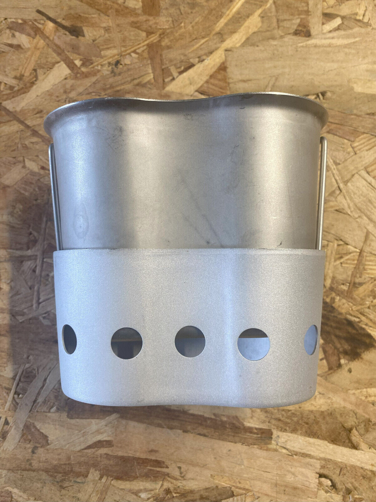 GENUINE US Military CANTEEN CUP STAINLESS and STOVE / STAND COMBO VGC