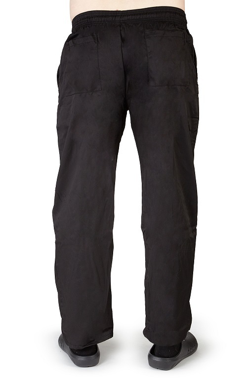 Classic Black Chef Pants Heavy Duty Chef Uniform Kitchen Chef Wear 8641 Black