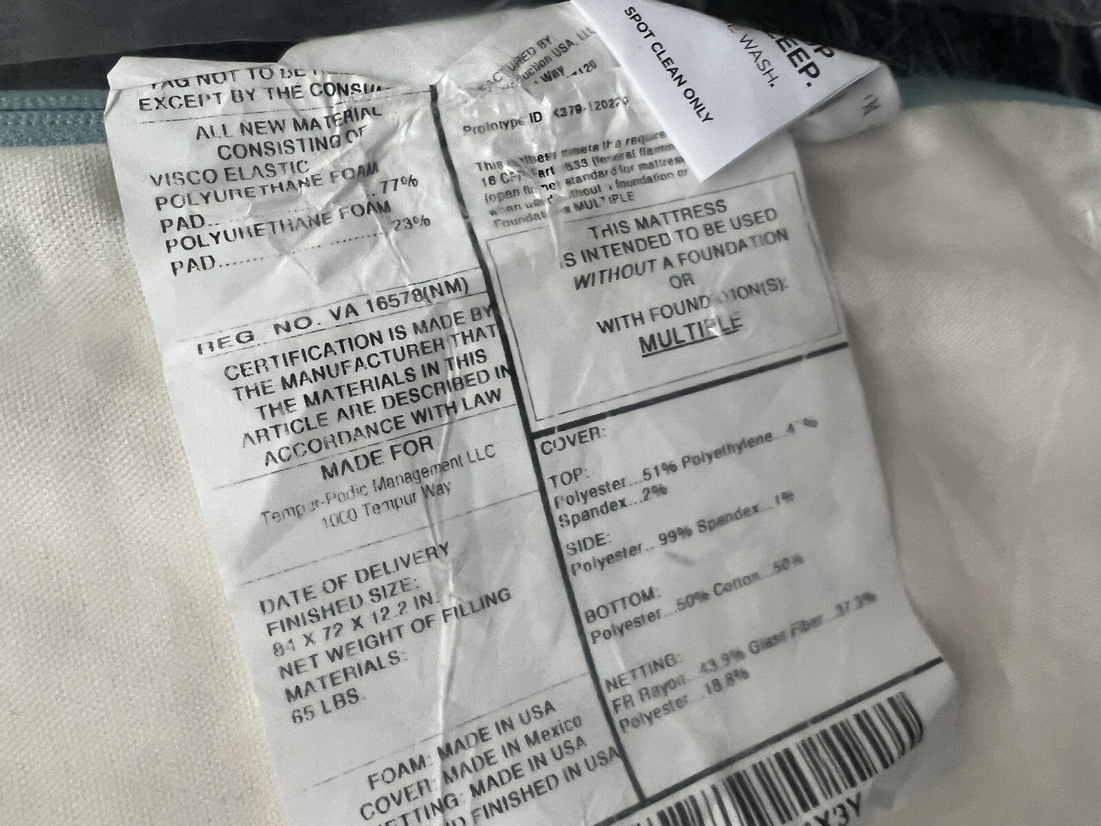 TempurPedic PRO ADAPT HYBRID MEDIUM CAL KING MATTRESS CLEARANCE FAST SHIPPING