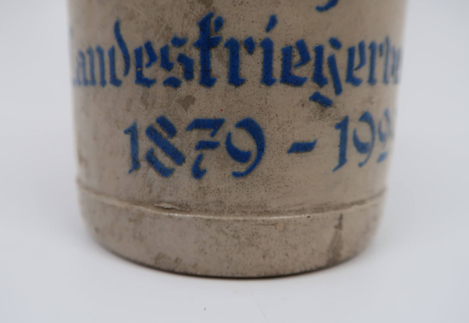 WW1 Imperial German 50 year service stein beer mug glass named veteran estate