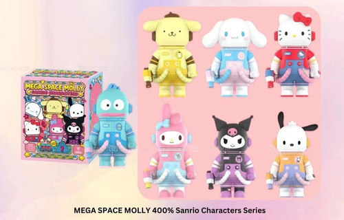 MEGA SPACE MOLLY 400% SANRIO FAMILY SERIES - POMPOMPURIN FIGURE BIRTHDAY GIFT