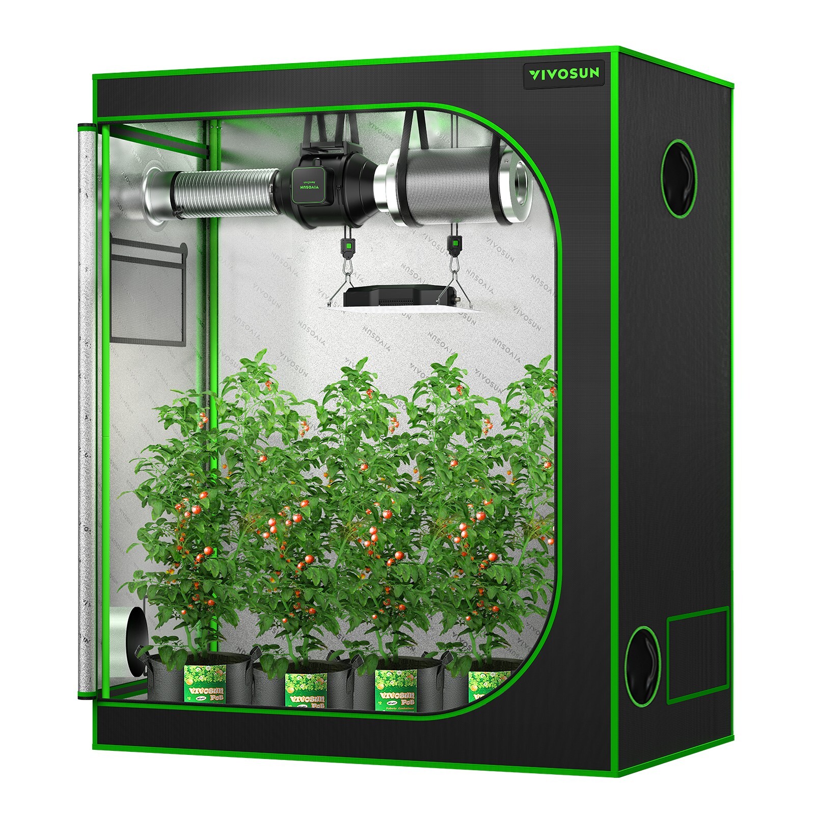 Vivosun S425 4x2 Hydroponic Grow Tent for Indoor 2-4 Plants Growing 100% Reflect