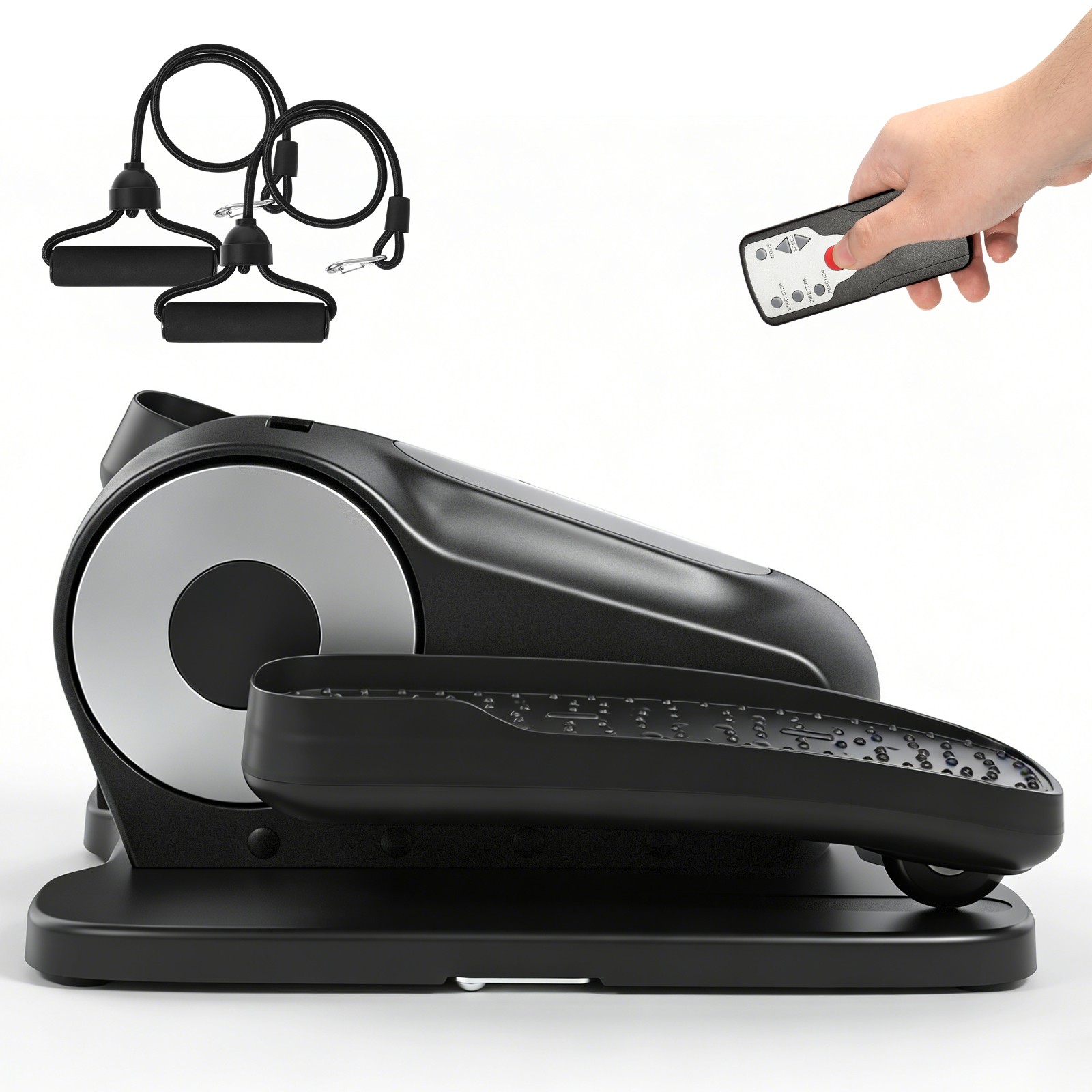 Under Desk Electric Elliptical 12 Speed Remote Control Seated Pedal Exerciser